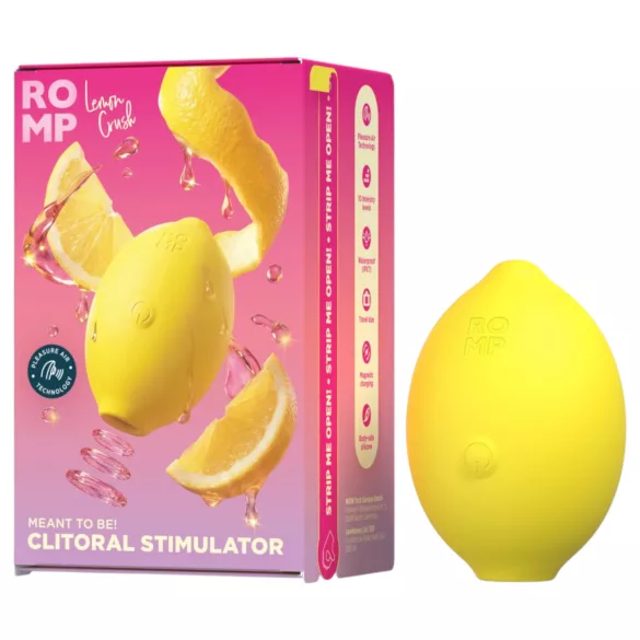Romp Lemon Crush - vibrator clitoridian cu unde de aer (galben)