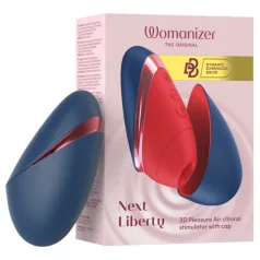   Womanizer Next Liberty - stimulator clitoridian cu unde de aer (albastru)