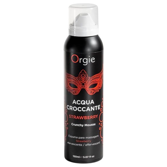 Orgie - Spumă de masaj - efect crocant, aromă de căpșuni, 150ml