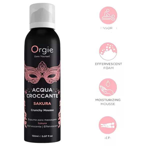 Orgie - spumă de masaj efervescentă - floare de cireș - 150ml