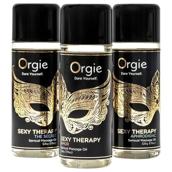 Orgie Sexy Therapy - set uleiuri senzuale de masaj (3x30ml)