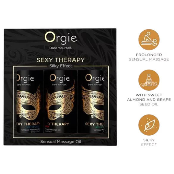 Orgie - Set uleiuri pentru masaj senzual - 3 x 30 ml