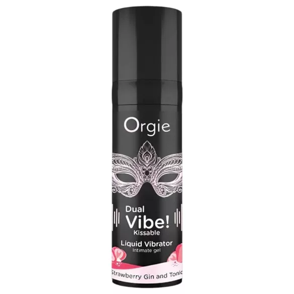 Orgie - Lubrifiant cu efect vibrator unisex - aromă căpșuni gin tonic - 15ml