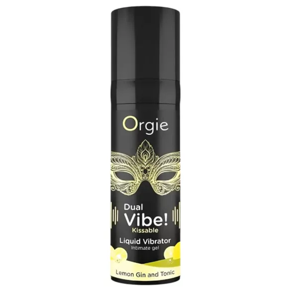 Orgie Dual Vibe - vibrator lichid unisex - Gin Tonic (15 ml)