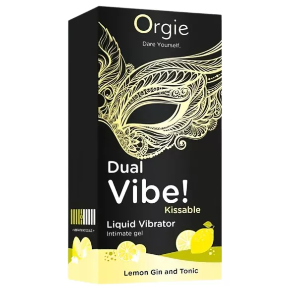 Orgie Dual Vibe - vibrator lichid unisex - Gin Tonic (15 ml)