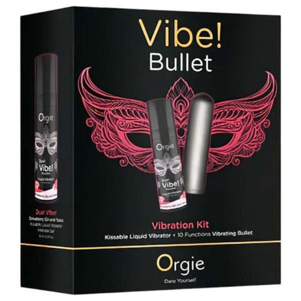 Orgie - mini vibrator bullet - set cu vibrații puternice - gri