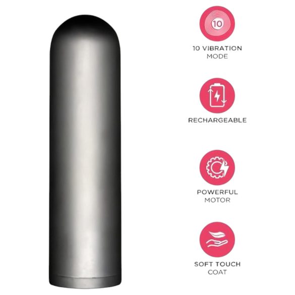Orgie - mini vibrator bullet - set cu vibrații puternice - gri