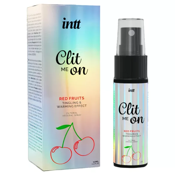 intt Clit Me On - vibrator lichid spray pentru clitoris - fructe roșii (12 ml)