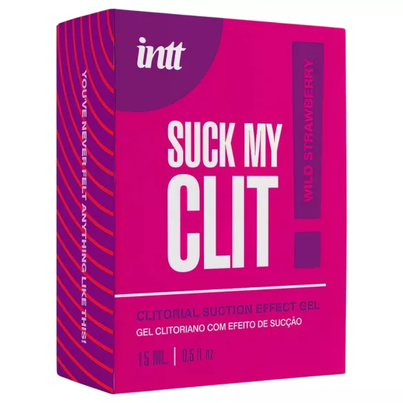 Intt Suck My Clit - gel de stimulare a clitorisului pentru femei - căpșuni (15 ml)