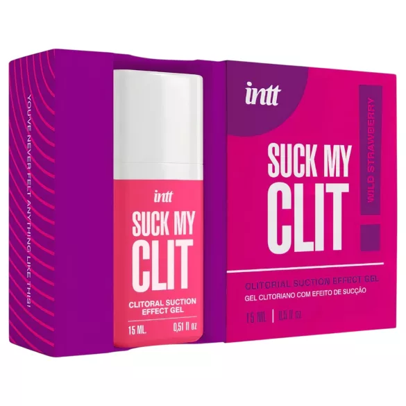 Intt Suck My Clit - gel de stimulare a clitorisului pentru femei - căpșuni (15 ml)