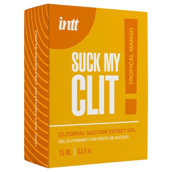 Intt Suck My Clit - gel de stimulare a clitorisului pentru femei - mango (15 ml)