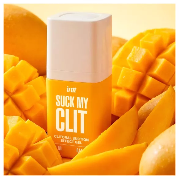 Intt Suck My Clit - gel de stimulare a clitorisului pentru femei - mango (15 ml)