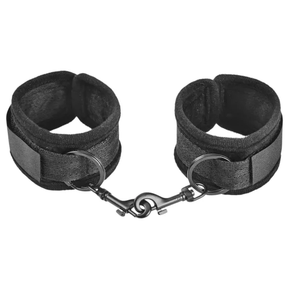 Obaie - cătușe moi pentru încheietură (negru)