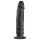 Baseks Slimline - dildo anal cu ventuză (negru)
