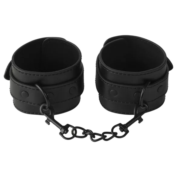Baseks - set de legare cu bici și cleme pentru sfârcuri (negru)