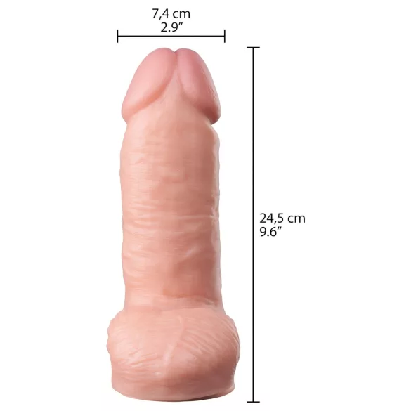 Willie City - dildo gros realist (culoarea pielii) - 24,5 cm