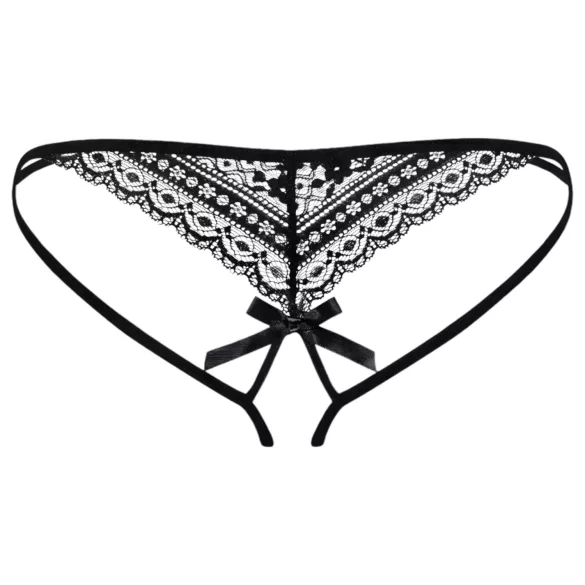 Obsessive - chilot damă cu bretele duble - negru - L/XL