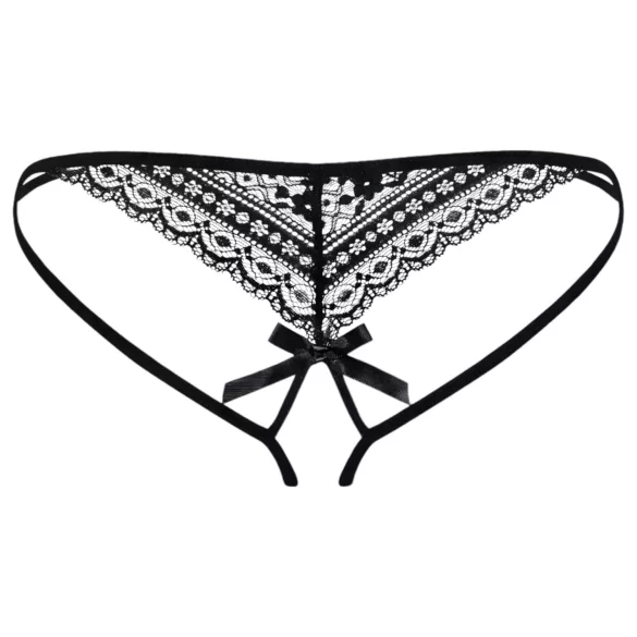 Obsessive - chilot damă cu bretele duble - negru - L/XL