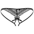 Obsessive - chilot damă cu bretele duble - negru - L/XL