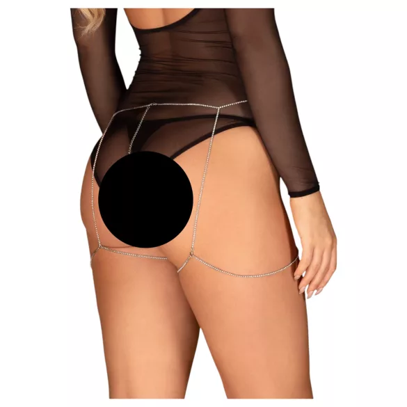 Bijou Obsessive 905 - ham pentru corp bijuterie (argintiu) - S-L