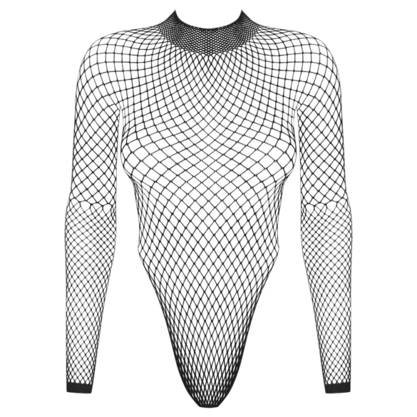 Obsessive - body din plasă cu mânecă lungă (negru) - (S-L)