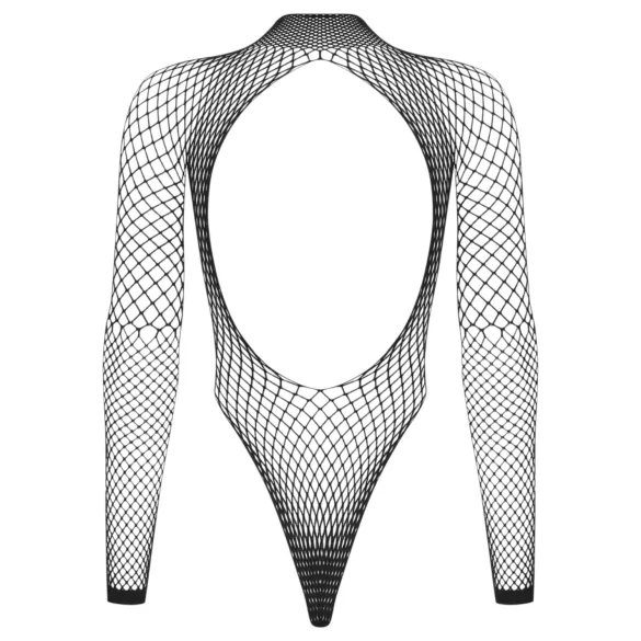 Obsessive - body din plasă cu mânecă lungă (negru) - (S-L)