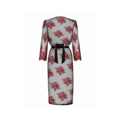 Obsessive Redessia - kimono din dantelă (roșu-negru)