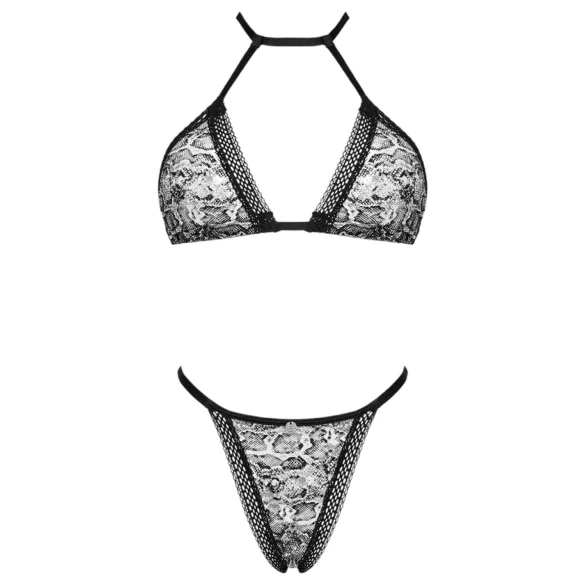 Obsessive Xenita – Set sutien model transparent (gri)