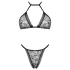 Obsessive Xenita – Set sutien model transparent (gri)