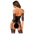 Obsessive - Catsuit cu model elegant negru (S-L)