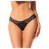 Obsessive Bella Rou - chiloți cu model floral (negru) - M/L