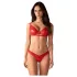 Obsessive - set lenjerie sexy cadou - 6 piese - roșu - L/XL