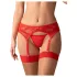 Obsessive - set lenjerie sexy cadou - 6 piese - roșu - L/XL