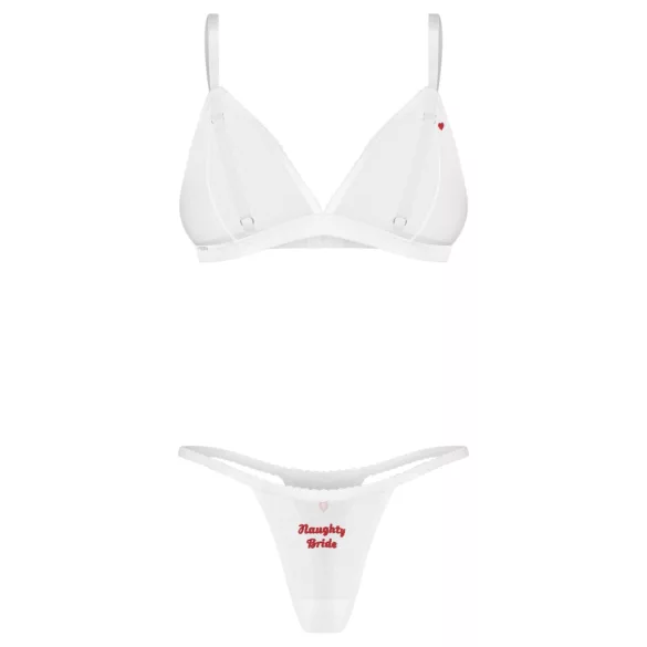 Mireasa Obsessive Weddya - set de mireasă din două piese (alb)