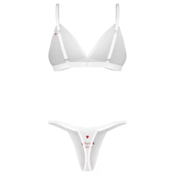 Mireasa Obsessive Weddya - set de mireasă din două piese (alb)