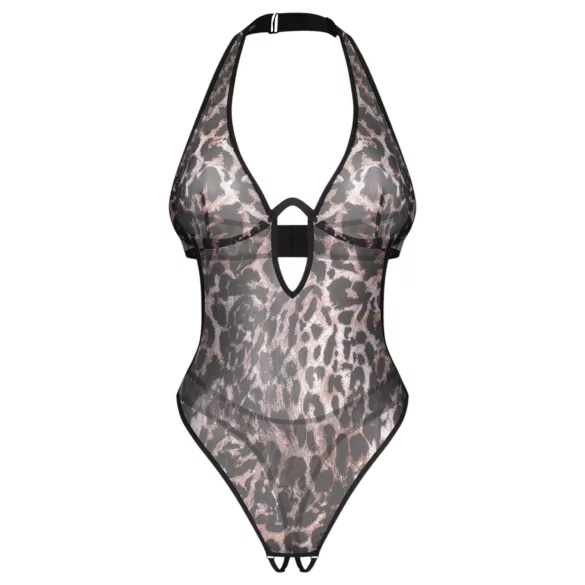 Obsessive Addia - body deschis cu model de leopard