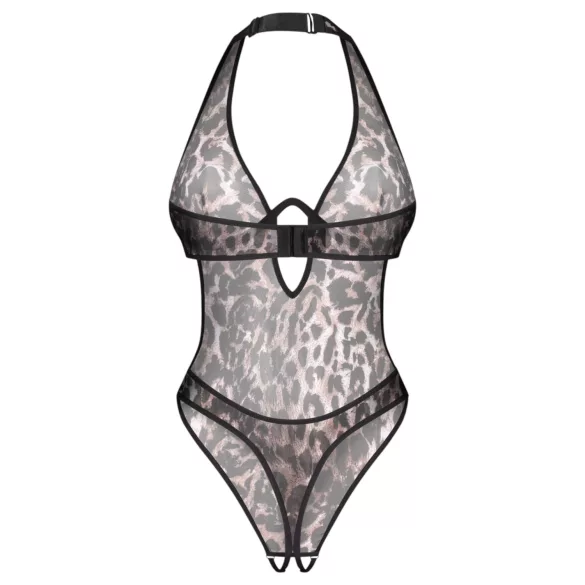 Obsessive Addia - body deschis cu model de leopard