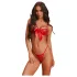 Obsessive Gifty - set de lenjerie intimă sexy din două piese pentru femei (roșu) - L/XL
