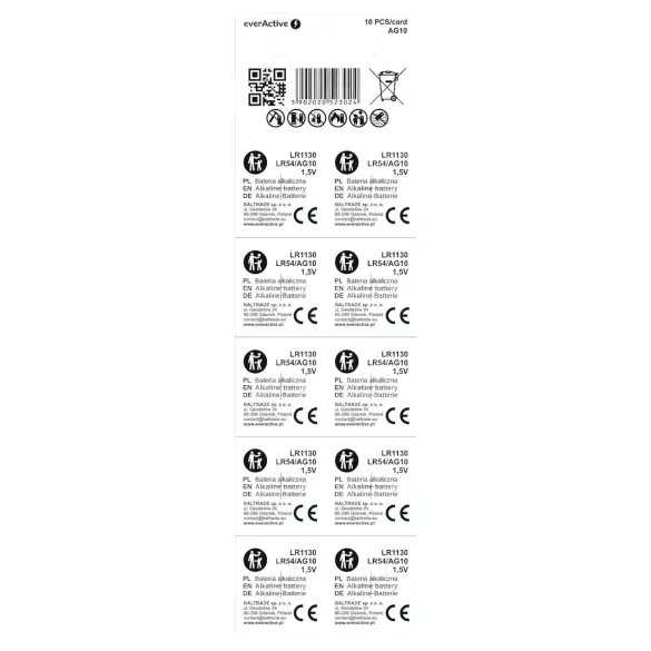 Elem - Baterie tip LR1130 / LR54 - 10 bucăți