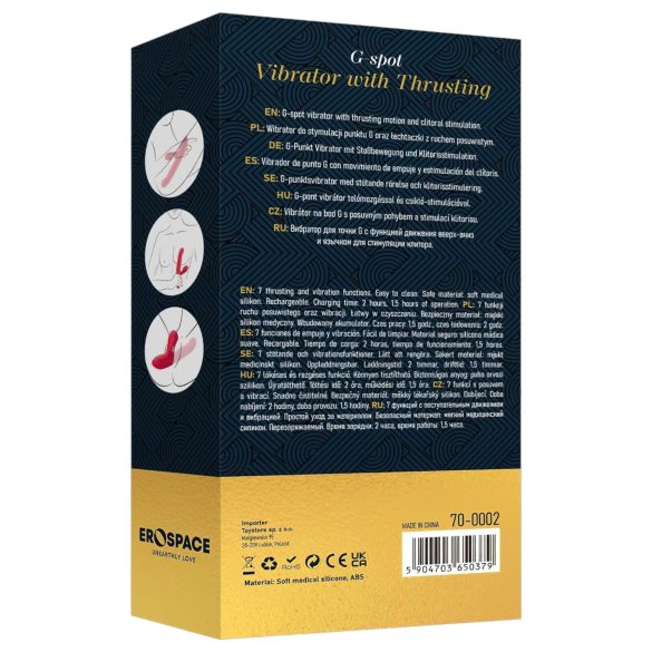 Sweet Play - vibrator 2în1 pentru penetrare și stimulare clitoridiană