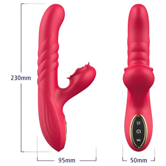 Sweet Play - vibrator 2în1 pentru penetrare și stimulare clitoridiană