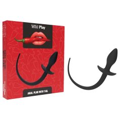 Wild Play - dop anal cu coadă - silicon negru