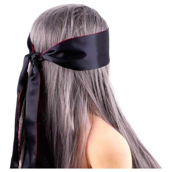 Wild Play - bandă pentru ochi din satin - negru-roz