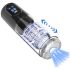 Men's Play - masturbator rotativ, aspirator și vibrant (negru)