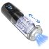 Men's Play - masturbator rotativ, aspirator și vibrant (negru)