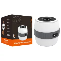 Men's Play - masturbator cu vibrații discrete (alb)