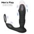 Play pentru bărbați - vibrator anal inteligent și puternic (negru)