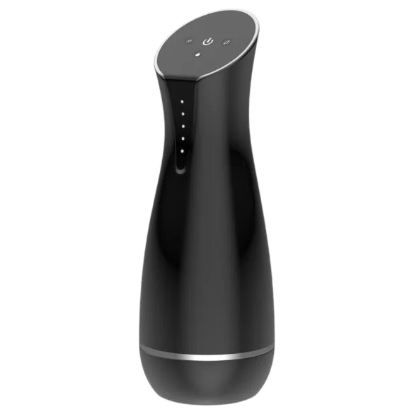 Men's Play - masturbator cu vibrații și funcție de încălzire - negru