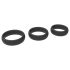Men's Play - set inele pentru penis groase - negru (3 buc.)