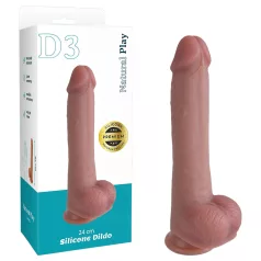 Natural Play - dildo din silicon 24 cm (natural)